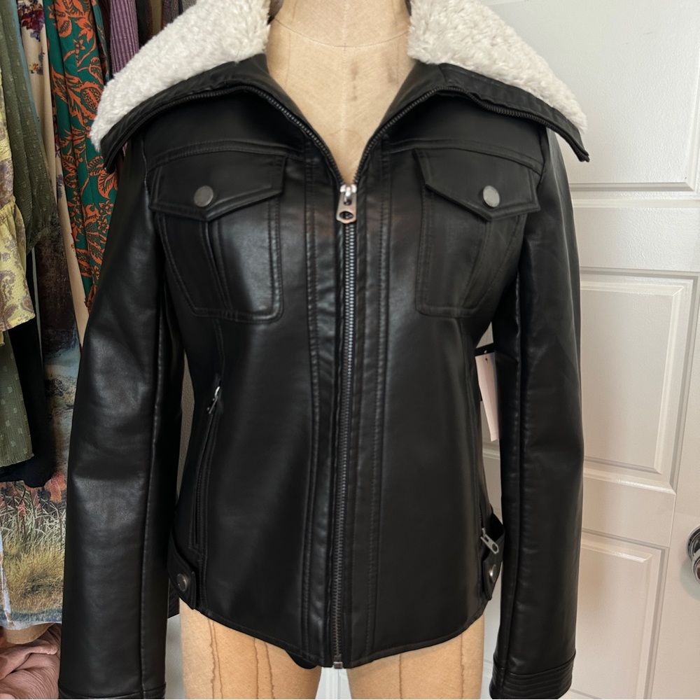 BCBG leather jacket